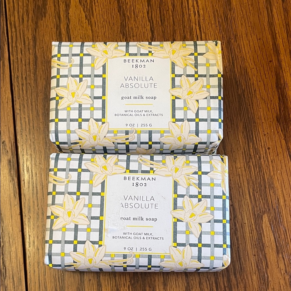 Beekman 1802 Vanilla Absolute 9 oz GOAT Milk Bar Soap 2 Bars